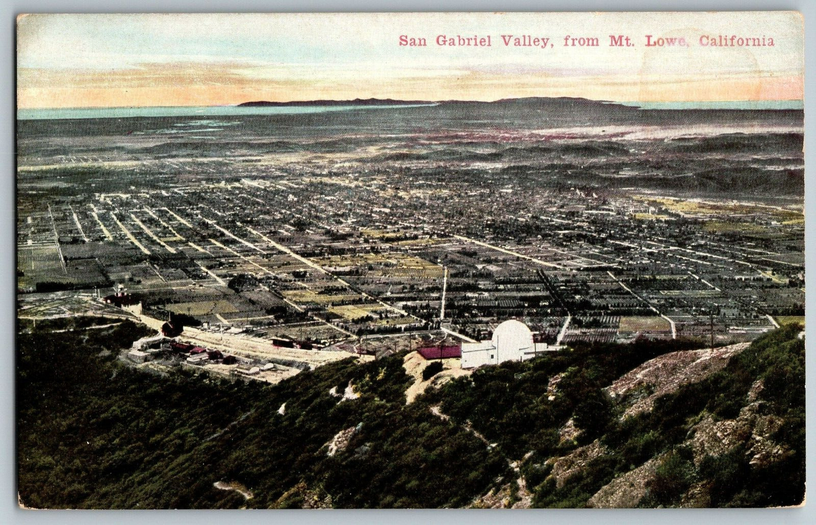 Mt. Lowe, California - San Garbriel Valley - Vintage Postcard - Unposted