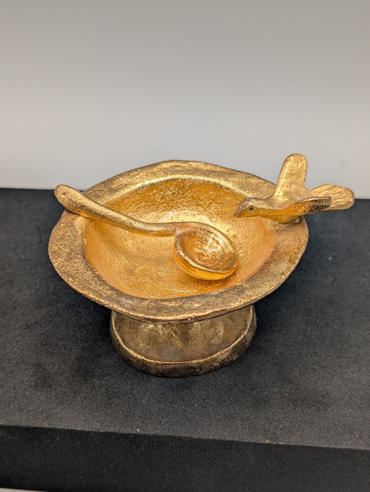 Birdbath & Snake Salt Cellar/Spoon Set by Michael Aram Birdbath & Snake Salt Cellar/Spoon Set by Michael Aram