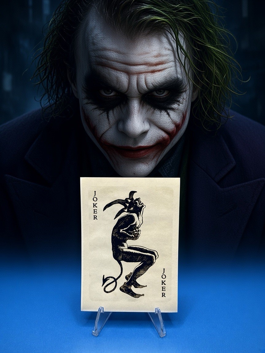 2008 PGM/DC Heath Ledger Joker Poker The Dark Knight #135 Rookie Sticker Card RC 2008 PGM/DC Heath Ledger Joker Poker The Dark Knight #135 Rookie Sticker Card RC