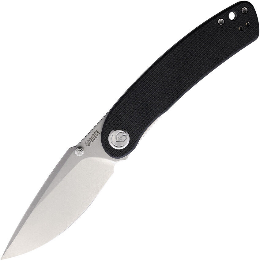 Kubey Momentum Linerlock Black G10 Folding Knife D2 Steel Blade 