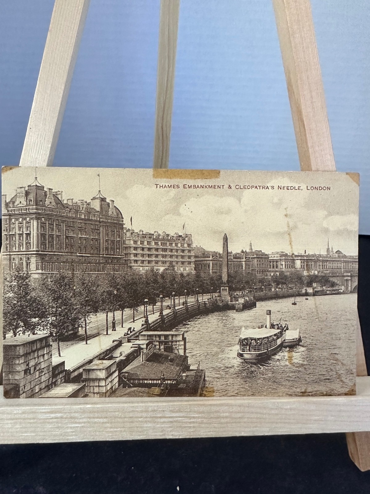 Antique London Postcard Thames Embankment Cleopatra’s Needle Unposted Antique London Postcard Thames Embankment Cleopatra’s Needle Unposted