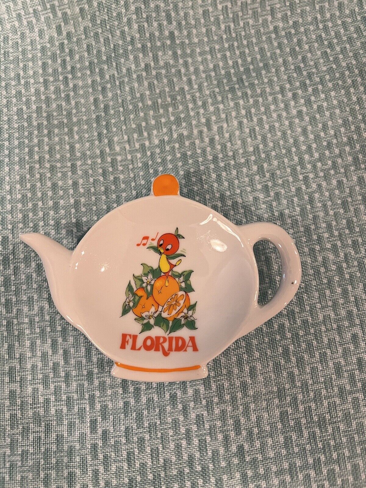 Vintage Disney Orange Bird Tea Spoon Holder/Dish