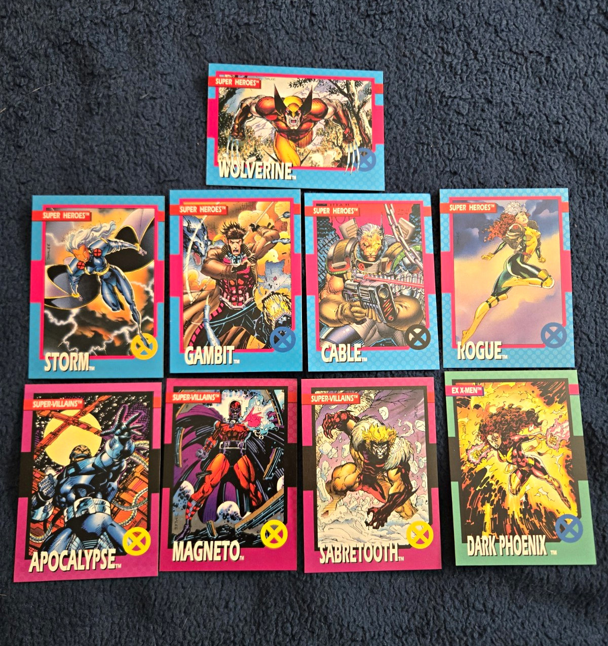 1992 Marvel X-Men Series 1 Complete 100 Card Set Impel Artwork by Jim Lee