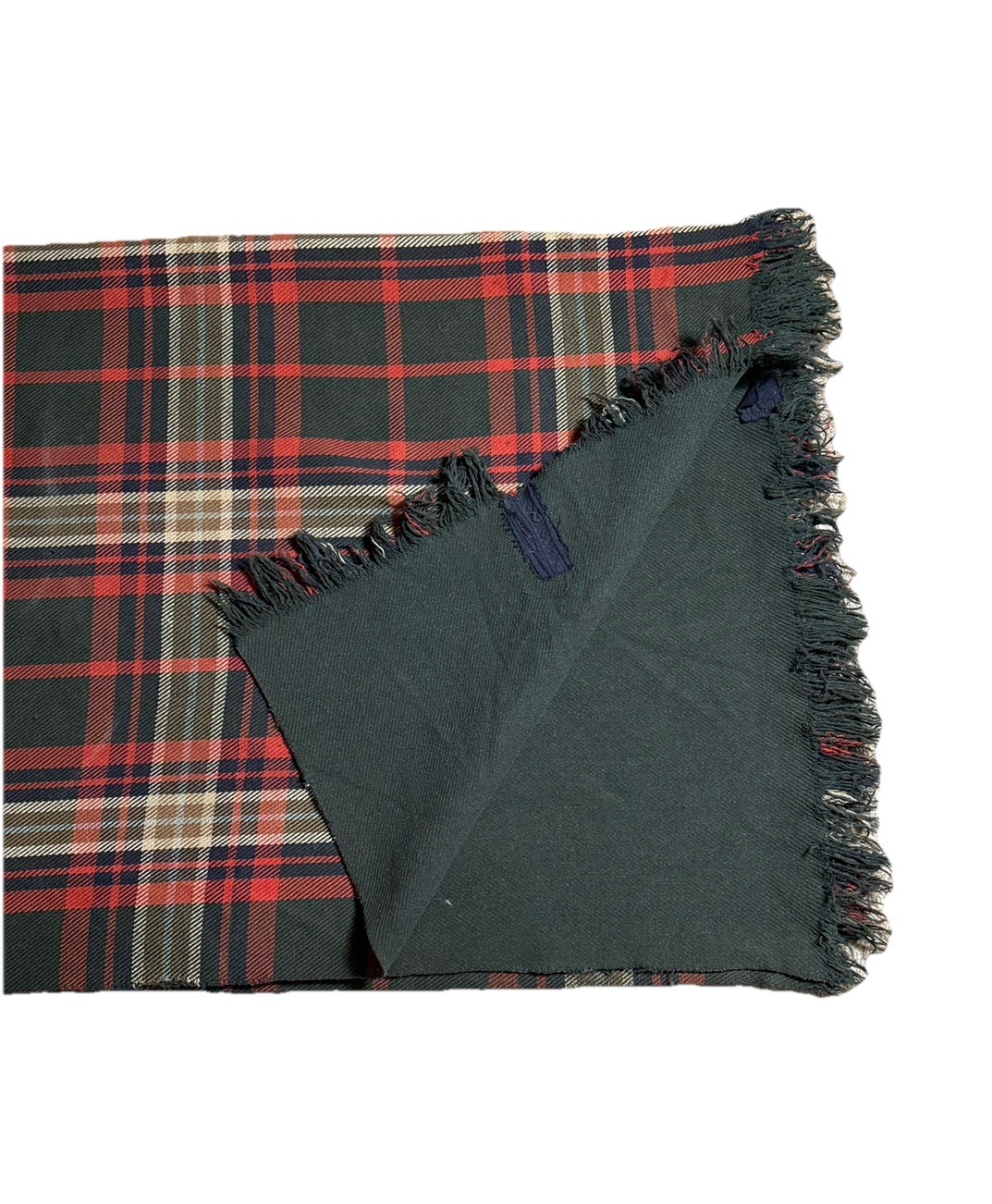 Vintage Thick Heavy Buggy Blanket Carriage Horse Throw Quilt Plaid Green Orange Vintage Thick Heavy Buggy Blanket Carriage Horse Throw Quilt Plaid Green Orange