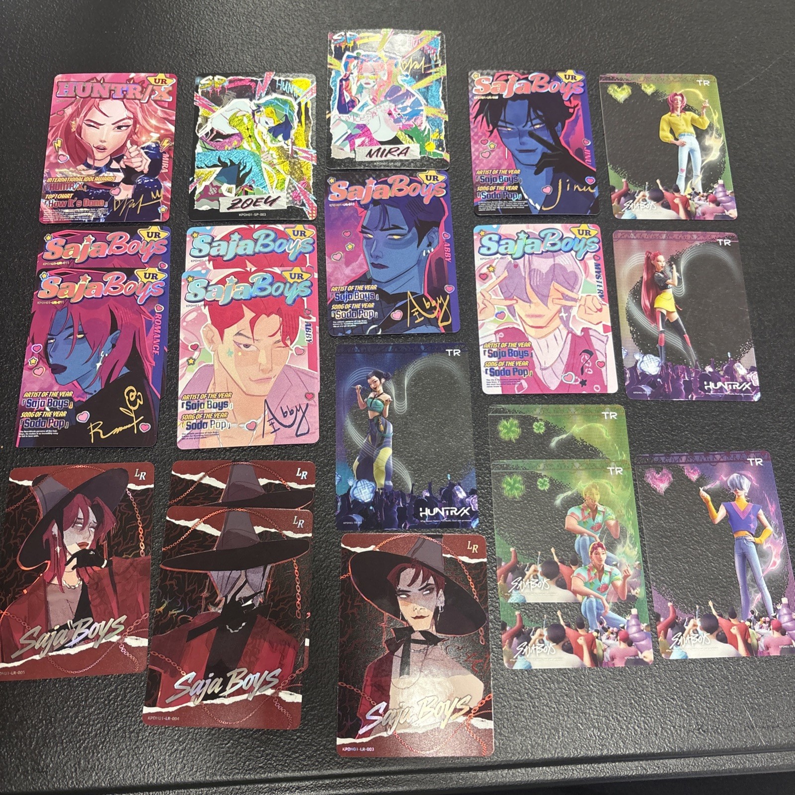 Kayou Kpop Demon Hunters Card Lot LR/TR/SP/UR (20 Cards) Saja boys Mira Zoey Kayou Kpop Demon Hunters Card Lot LR/TR/SP/UR (20 Cards) Saja boys Mira Zoey