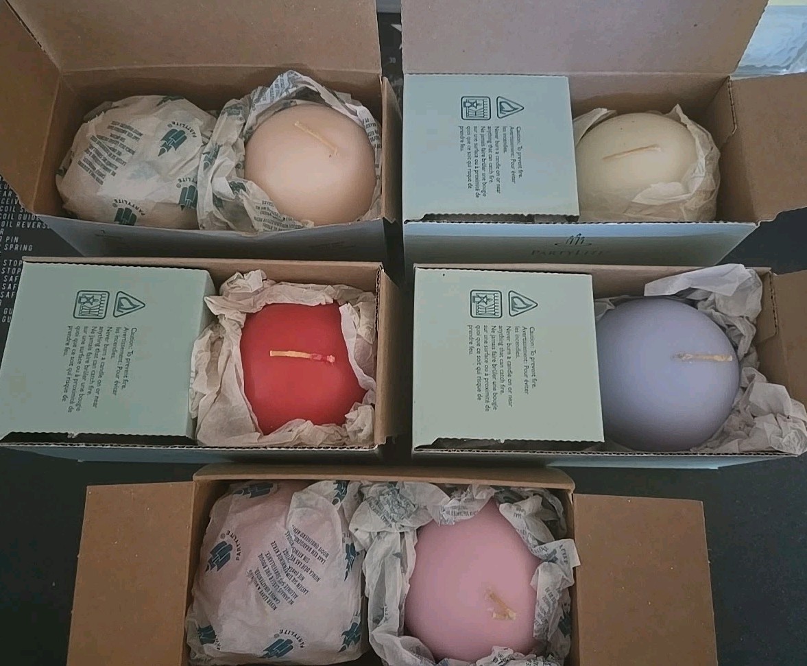 Partylite Vintage Ball Candles 5 Sets of 2 New In Box . 10 Total Candles Partylite Vintage Ball Candles 5 Sets of 2 New In Box . 10 Total Candles