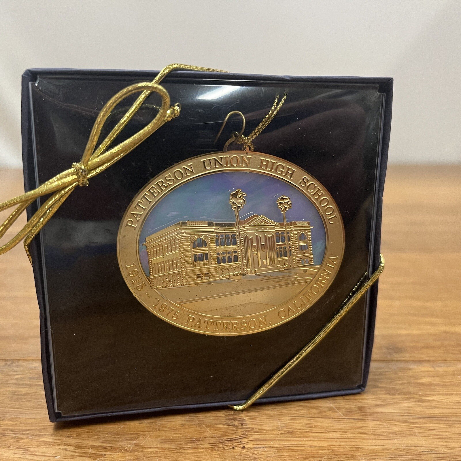 VTG Patterson High School California Collectible Christmas Ornament New NIB 1975 VTG Patterson High School California Collectible Christmas Ornament New NIB 1975