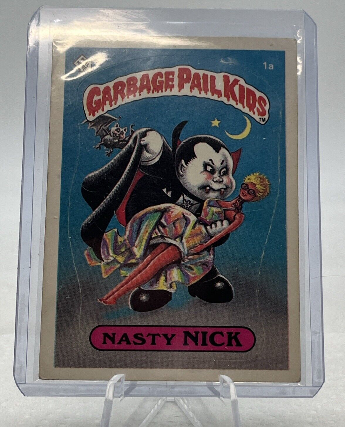 1985 Garbage Pail Kids Series 1 Nasty Nick #1a Matte