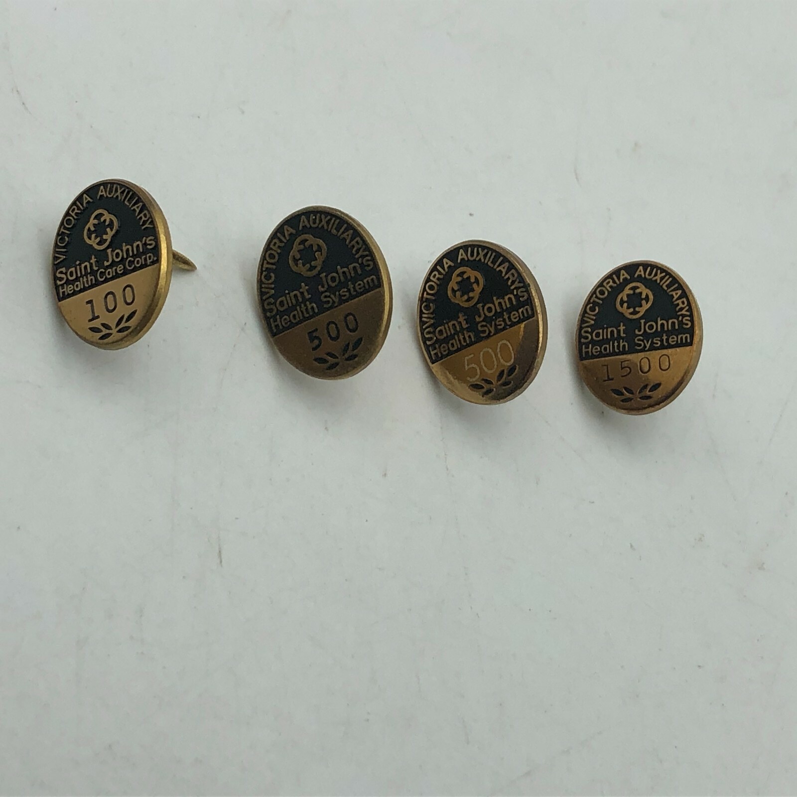 St Johns Health System Lapel Pin Service Award Victoria Auxiliary Vintage Lot