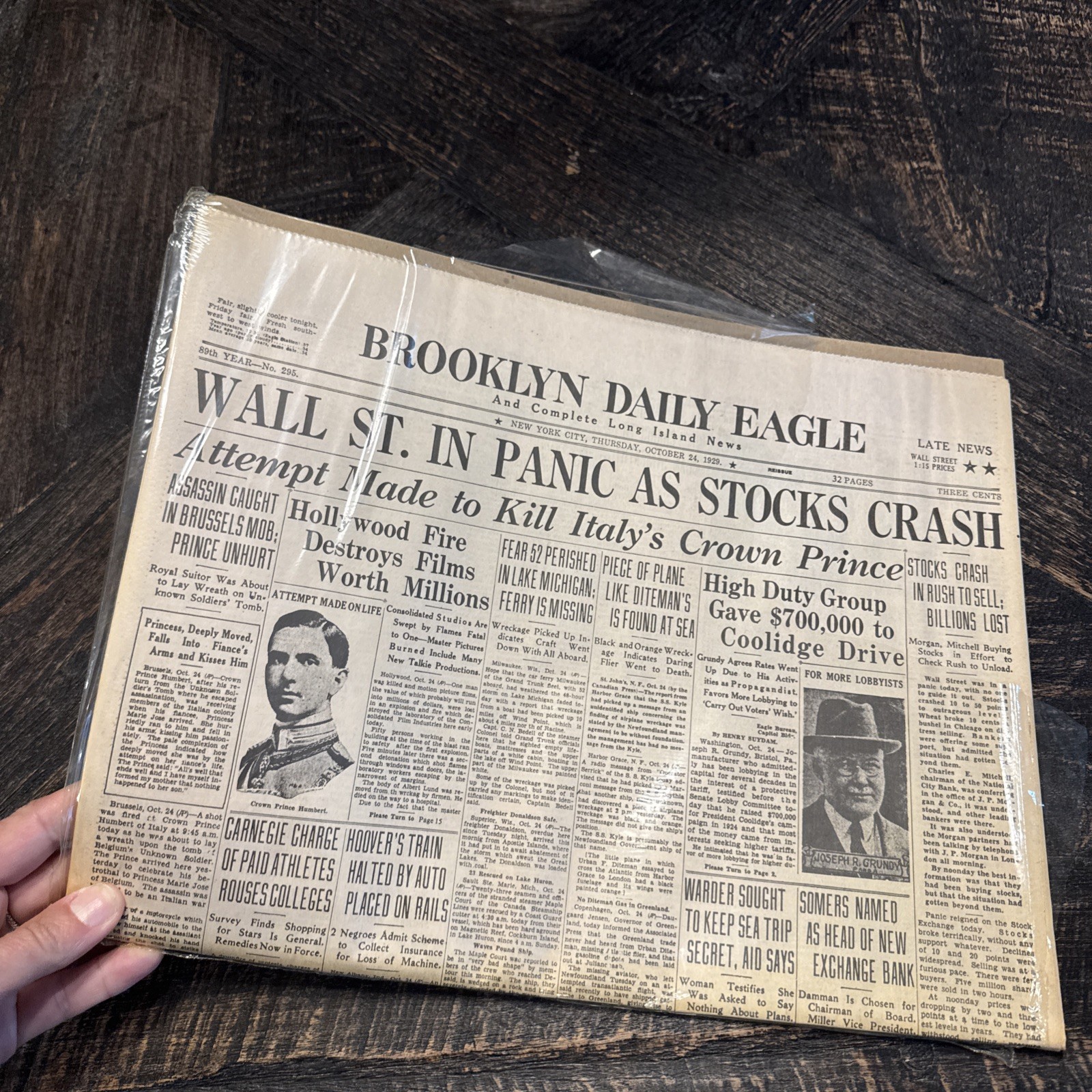 1929 Brooklyn Daily Eagle Reissue October 24 Wall Street Crash Complete 32 Pages 1929 Brooklyn Daily Eagle Reissue October 24 Wall Street Crash Complete 32 Pages