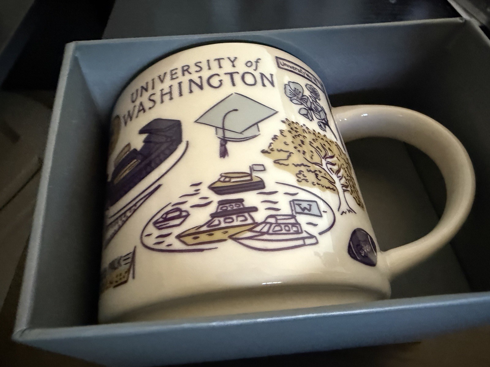 Starbucks UNIVERSITY OF WASHINGTON Been There Series Collectible Mug 14 Oz NEW Starbucks UNIVERSITY OF WASHINGTON Been There Series Collectible Mug 14 Oz NEW