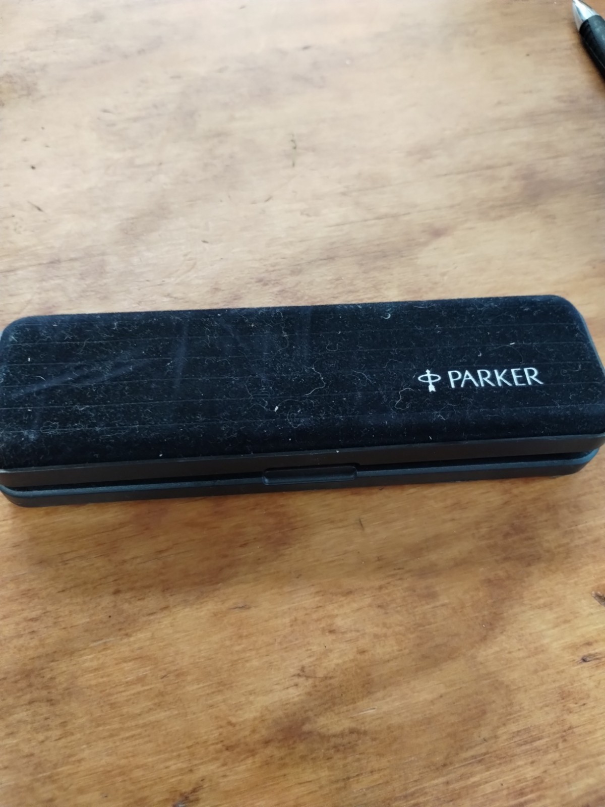 VTG Set of Parker Classic Ball Pen & Mechanical Pencil Case Ballpoint Black Gold
