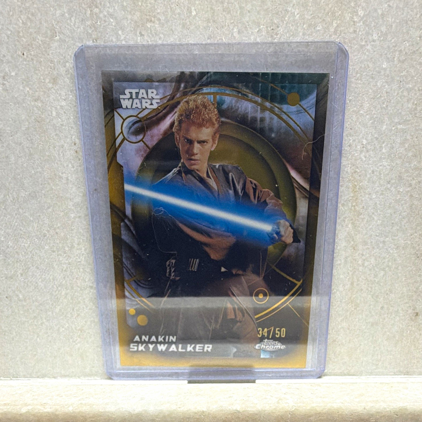 Topps 2026 Topps Chrome Star Wars Anakin #52 34/50 True Gold Topps 2026 Topps Chrome Star Wars Anakin #52 34/50 True Gold