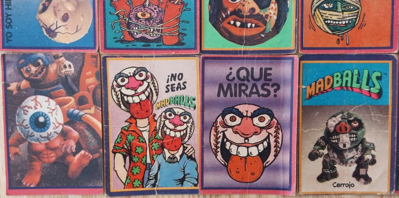 Vintage 1989 Cromy Madballs 21 Stickers Rare Argentina Spanish Not GPK Vintage 1989 Cromy Madballs 21 Stickers Rare Argentina Spanish Not GPK