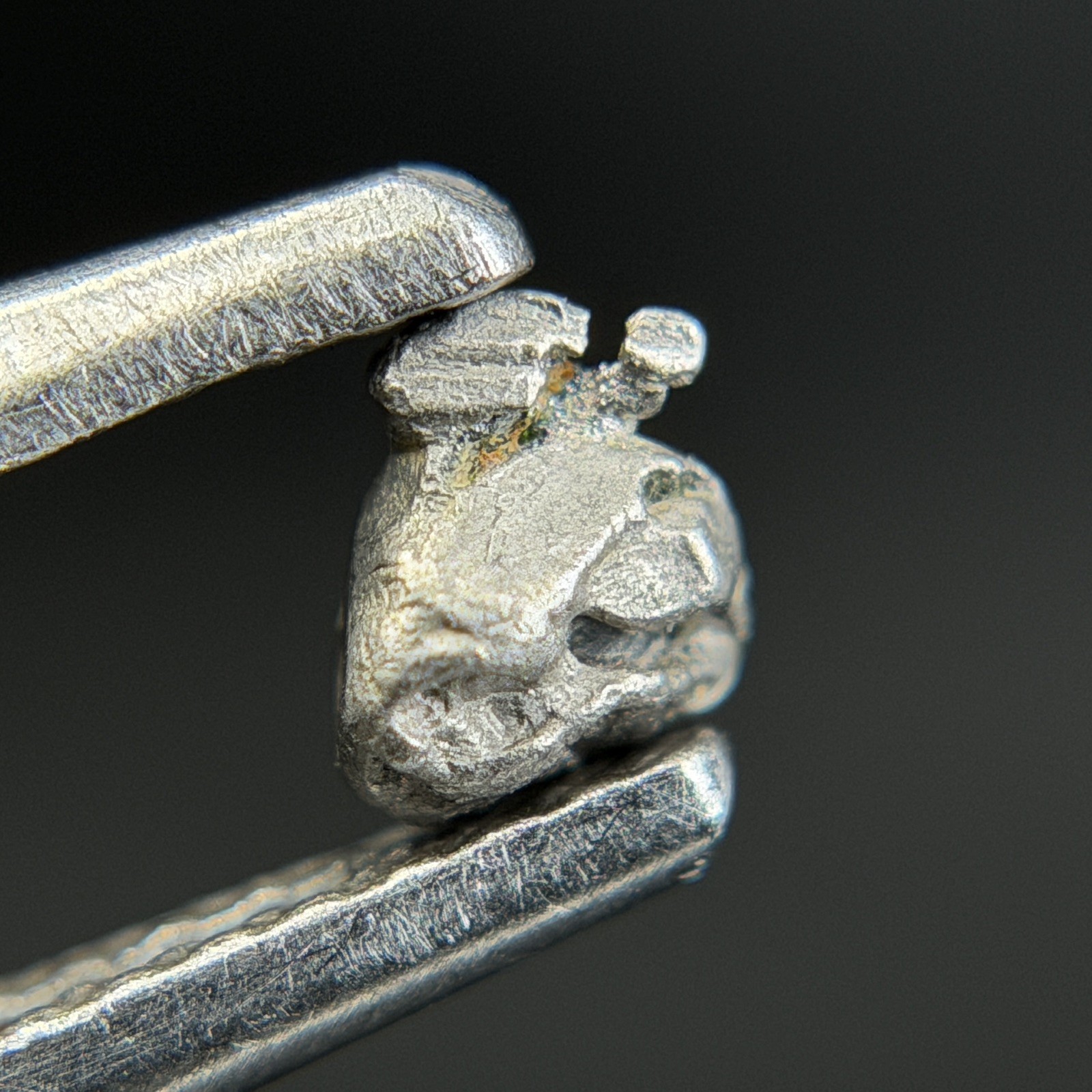 Natural Native Platinum Crystal Konder Russia Rare Metal Specimen 0.351g