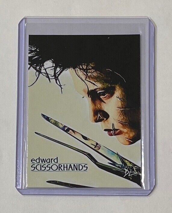 Edward Scissorhands Limited Edition Artist Signed Johnny Depp Trading Card 1/10