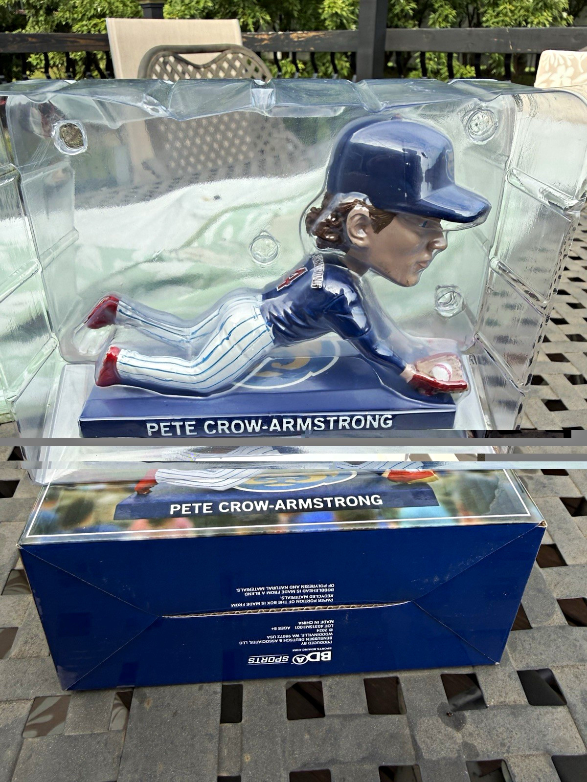 BDA Sports Pete Crow-Armstrong Chicago Cubs MLB Baseball Bobblehead Boxed NIB BDA Sports Pete Crow-Armstrong Chicago Cubs MLB Baseball Bobblehead Boxed NIB