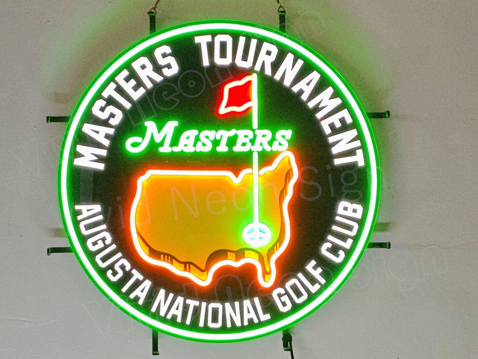Masters Tournament Augusta National Golf 24" Vivid LED Neon Sign Lamp Dimmer VL Masters Tournament Augusta National Golf 24" Vivid LED Neon Sign Lamp Dimmer VL