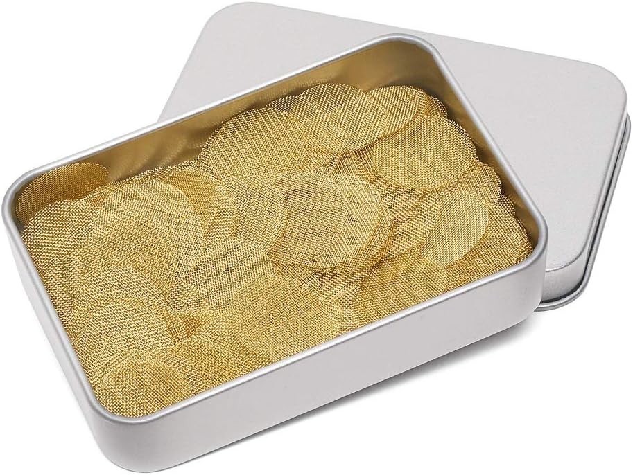 200 Pieces Pipe Screens Brass Screens, Premium 5/8 Inch Pipe Screens with Box by 200 Pieces Pipe Screens Brass Screens, Premium 5/8 Inch Pipe Screens with Box by