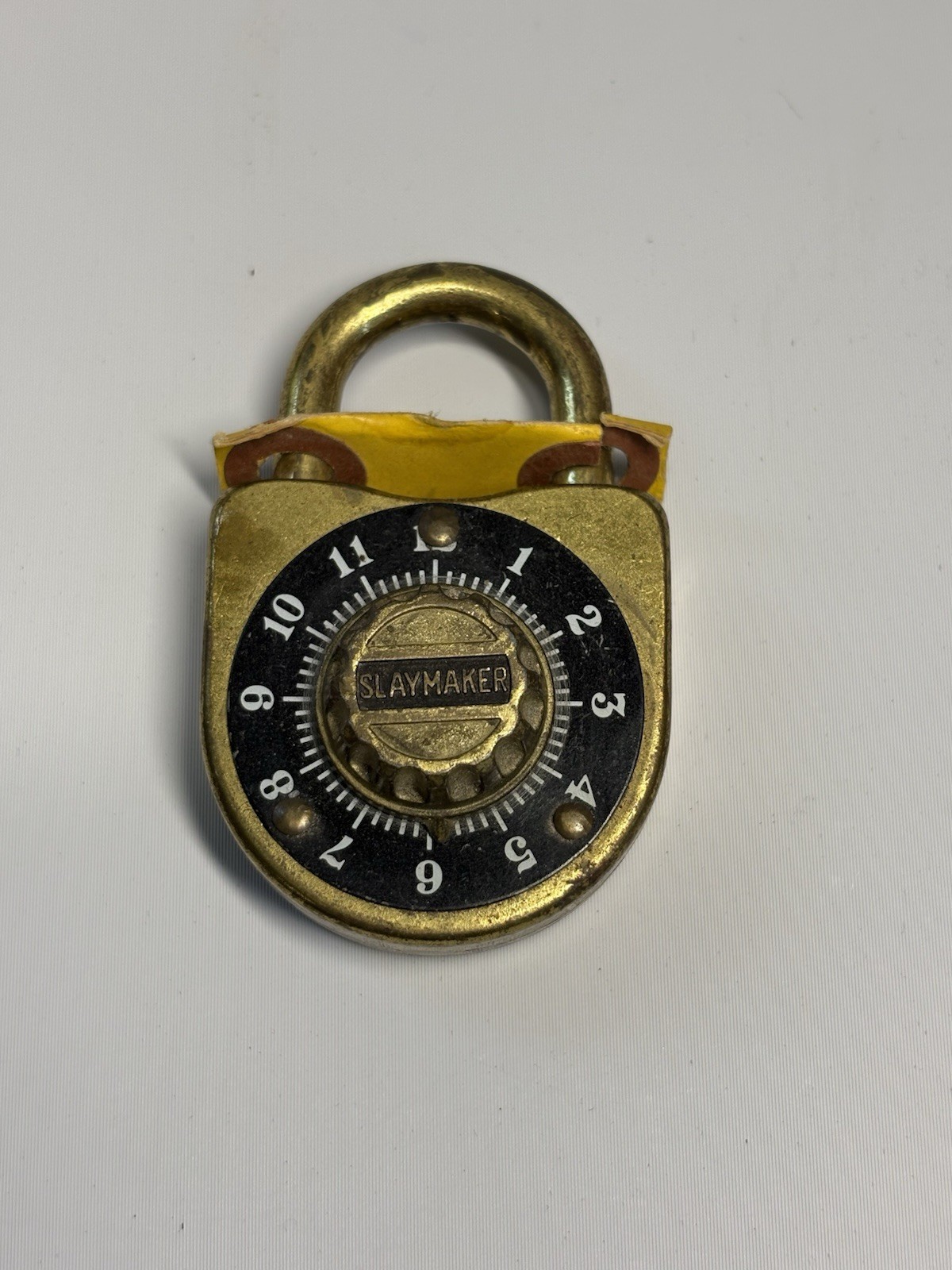 Slaymaker Combination Padlock With Combo Gold Tone Vintage New Slaymaker Combination Padlock With Combo Gold Tone Vintage New