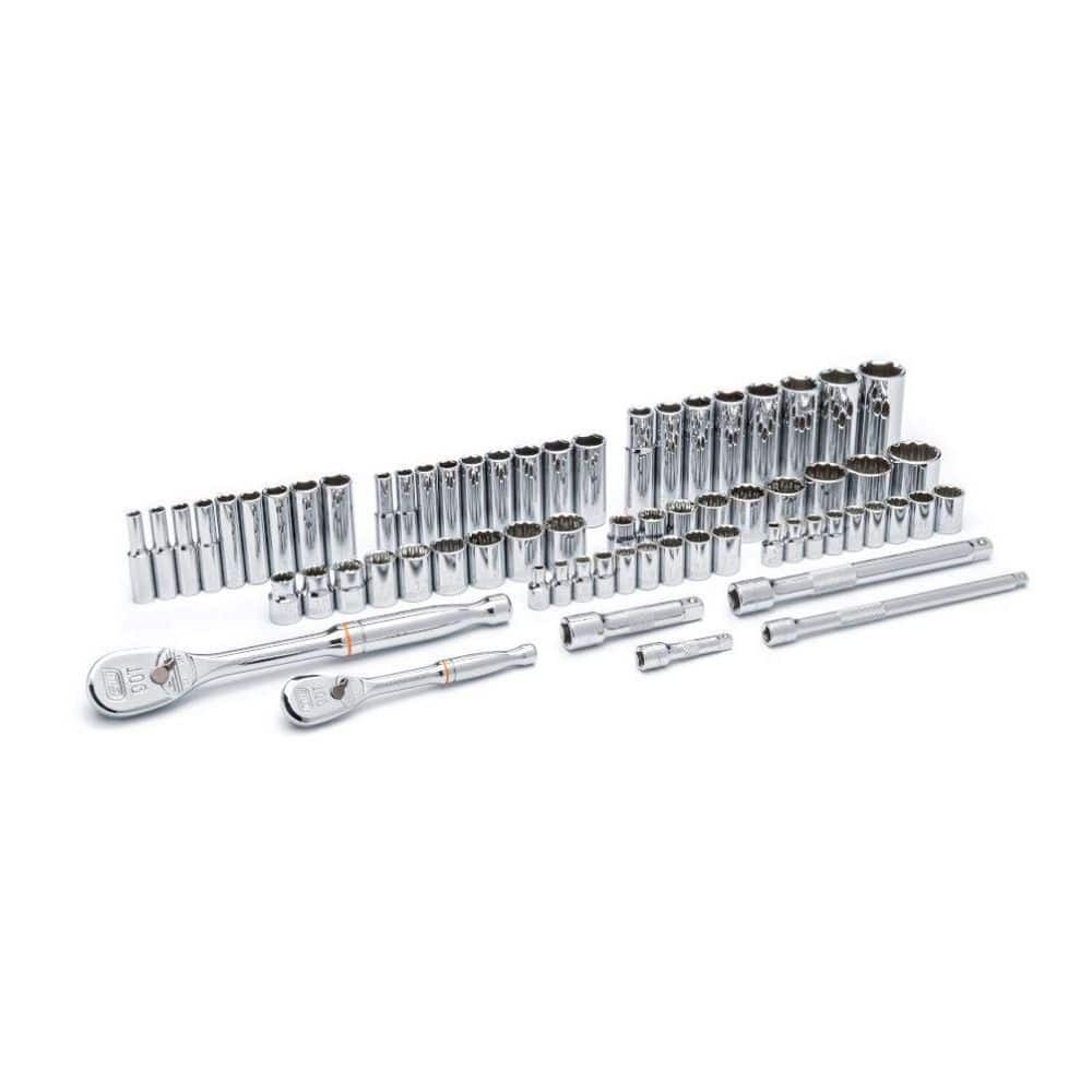 GEARWRENCH 1/4 in. & 3/8 in. Drive SAE/Metric 90-Tooth Ratchet & Socket Set GEARWRENCH 1/4 in. & 3/8 in. Drive SAE/Metric 90-Tooth Ratchet & Socket Set