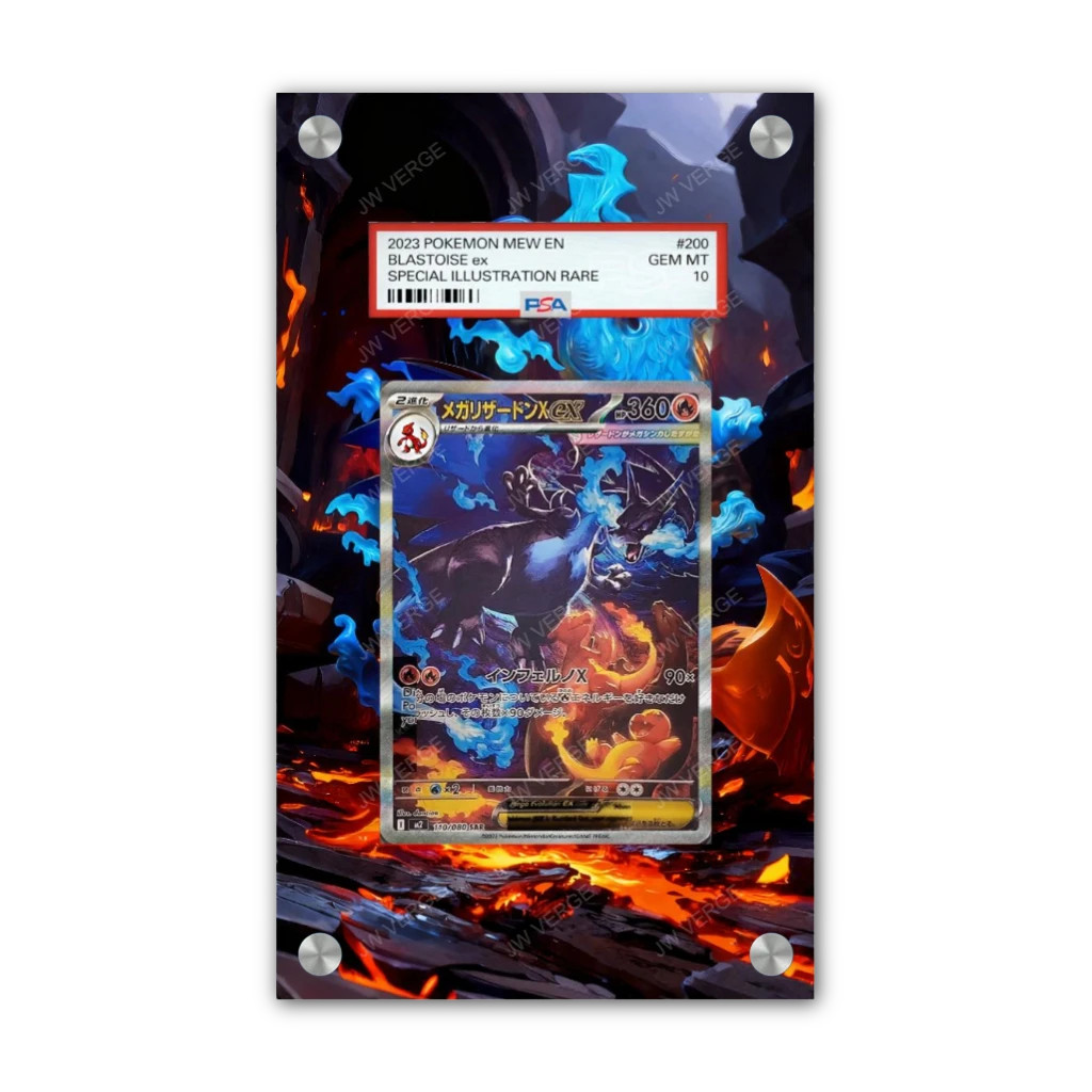 Mega Charizard X 125/094 - PSA Pokémon Extended Artwork Display Case Mega Charizard X 125/094 - PSA Pokémon Extended Artwork Display Case
