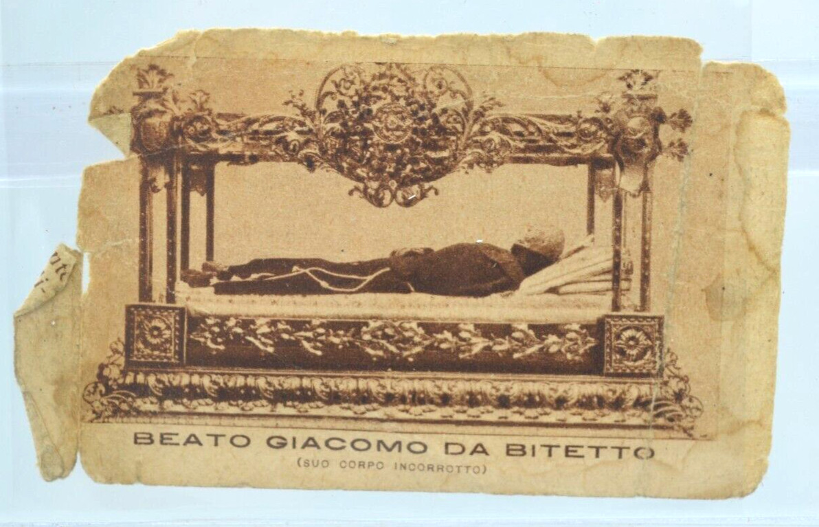 Antique Blessed Giacomo Da Bitetto prayer card - READ Antique Blessed Giacomo Da Bitetto prayer card - READ