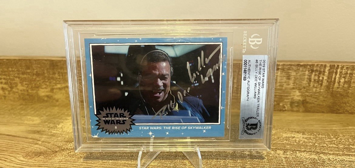 Billy Dee Williams topps autograph Star Wars Beckett Authentic
