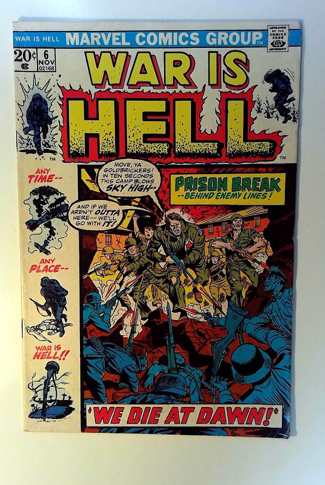 War is Hell #6 Marvel Comics (1973) FN- 1st Print Comic Book