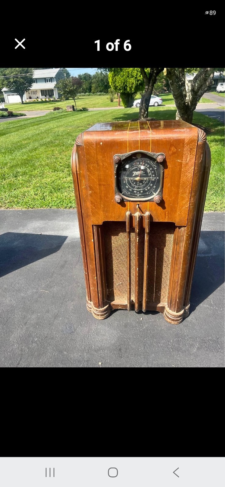 ZENITH ART-DECO CONSOLE TUBE RADIO 8-S-154 ZENITH ART-DECO CONSOLE TUBE RADIO 8-S-154