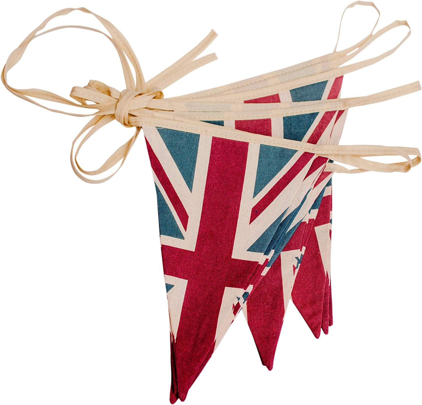 ® Vintage British Union Jack Textile Flag Cloth Fabric Bunting Ret ® Vintage British Union Jack Textile Flag Cloth Fabric Bunting Ret