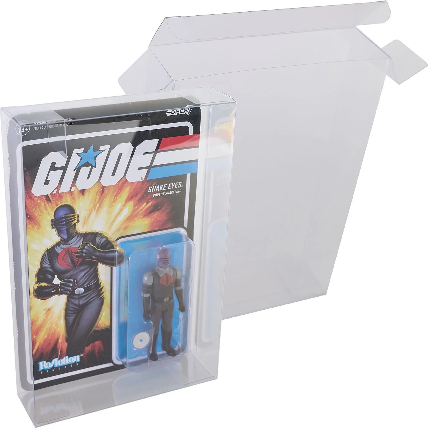 G.I. Joe Vintage 3.75" Action Figures Plastic Protective Cases Display Boxes G.I. Joe Vintage 3.75" Action Figures Plastic Protective Cases Display Boxes