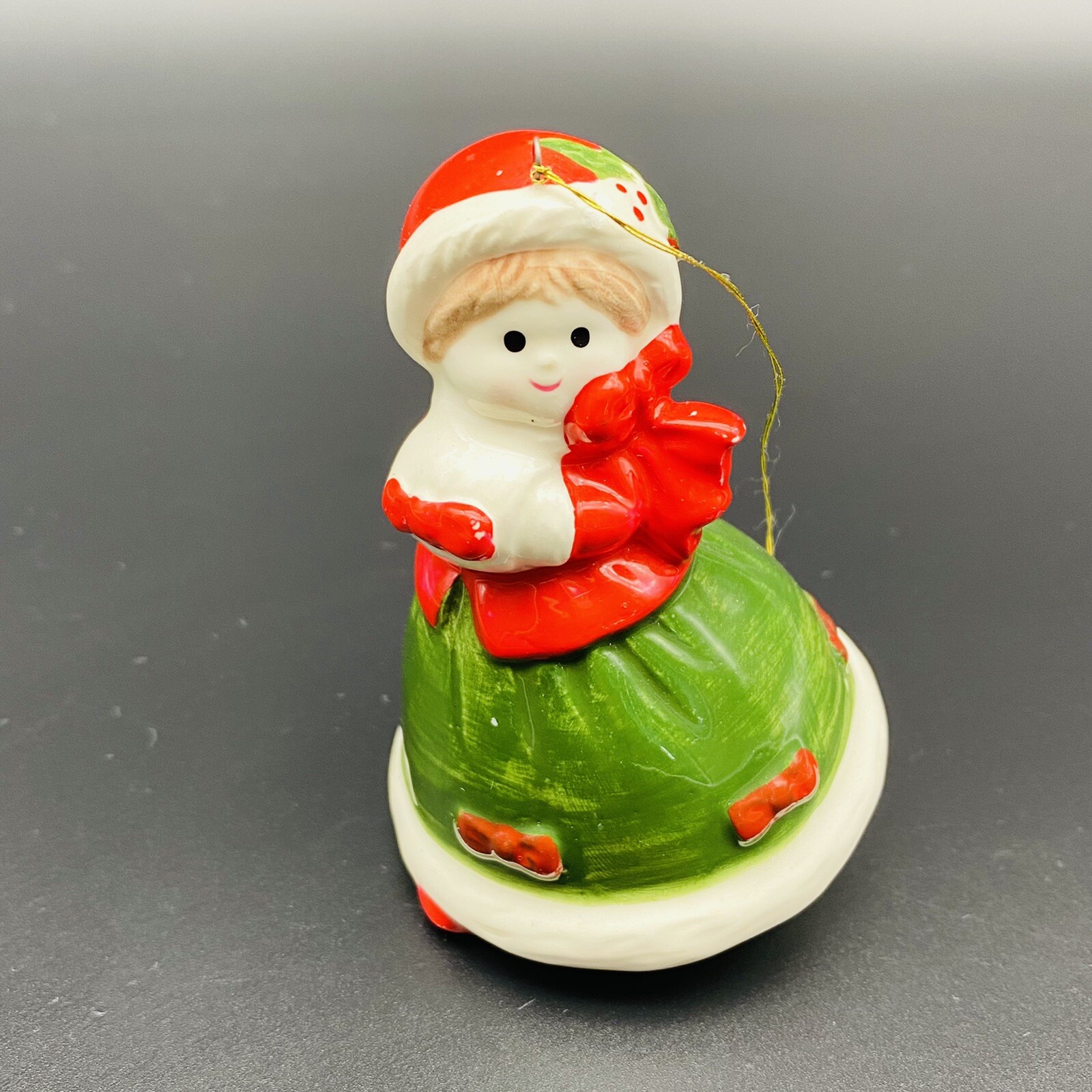 Vintage Girl Christmas Dress  ornament made In Taiwan