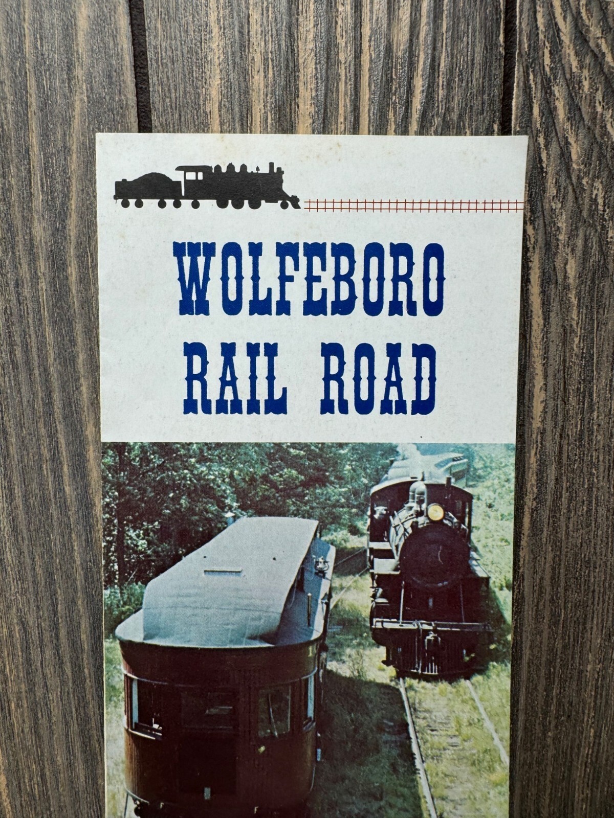Wolfeboro Railroad 1976 Vintage Brochure Wolfeboro Railroad 1976 Vintage Brochure