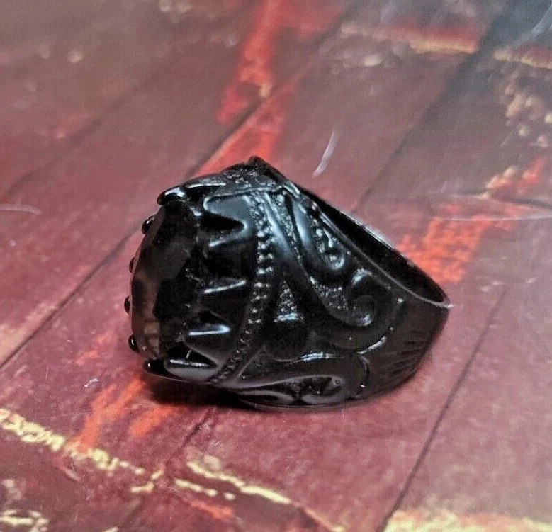 MOST POWER QUEEN SUCCUBUS Black Stone RING Aghori Wish Granted