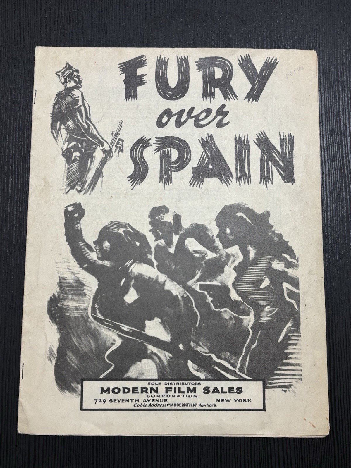 1937 Fury Over Spain Spanish Civil War Rare Anarchist Propaganda Film Program 1937 Fury Over Spain Spanish Civil War Rare Anarchist Propaganda Film Program