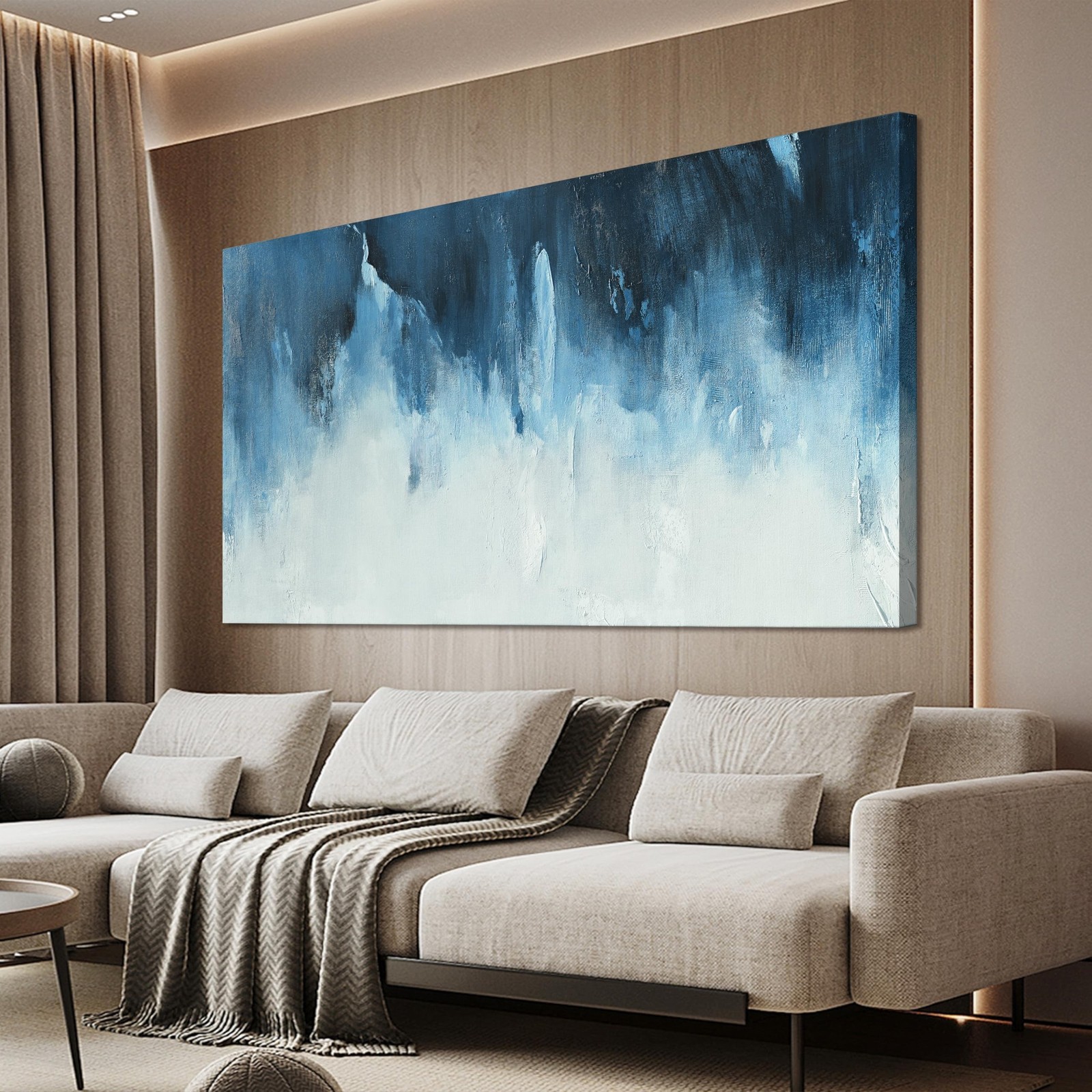 Dimpaga Canvas Wall Art Decor White Blue Wall Art Decor Abstract Art Decoration Dimpaga Canvas Wall Art Decor White Blue Wall Art Decor Abstract Art Decoration