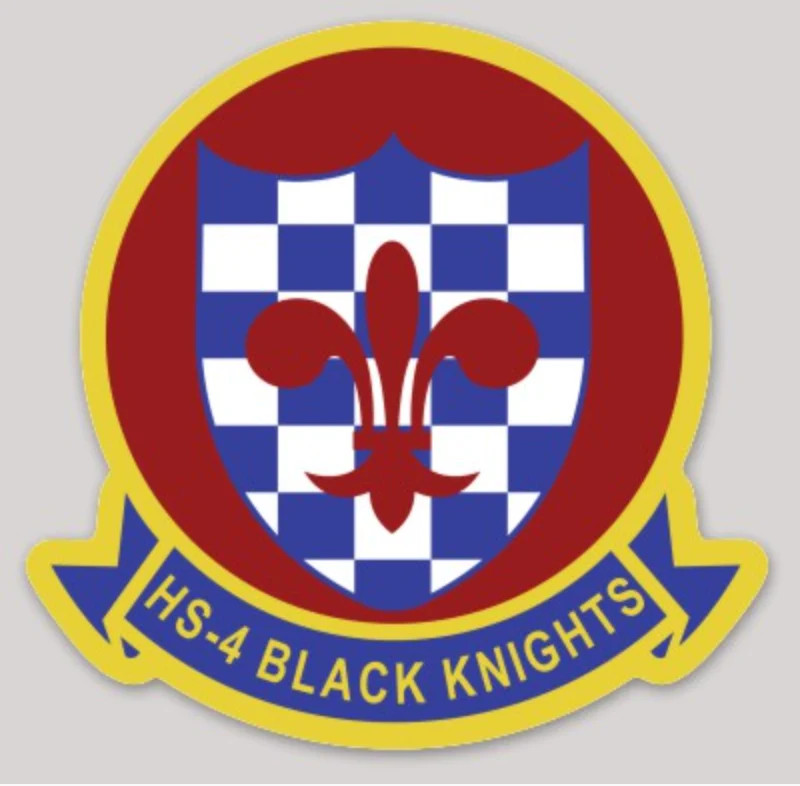 Officially Licensed US Navy HS-4 Black Knights Squadron Sticker Officially Licensed US Navy HS-4 Black Knights Squadron Sticker