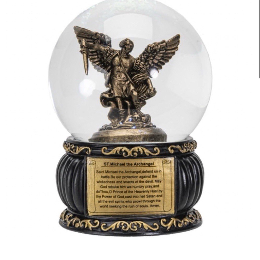 Summit Collection: St. Michael Water Globe 100mm Saint Michael the Archangel Summit Collection: St. Michael Water Globe 100mm Saint Michael the Archangel