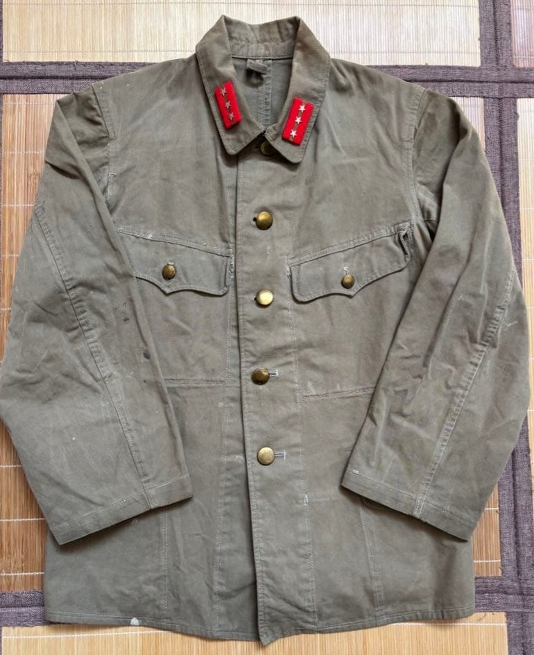 WW2  Original Imperial Japanese Army Type 98 Summer Tunic Sgt Major NCO IJA IJN