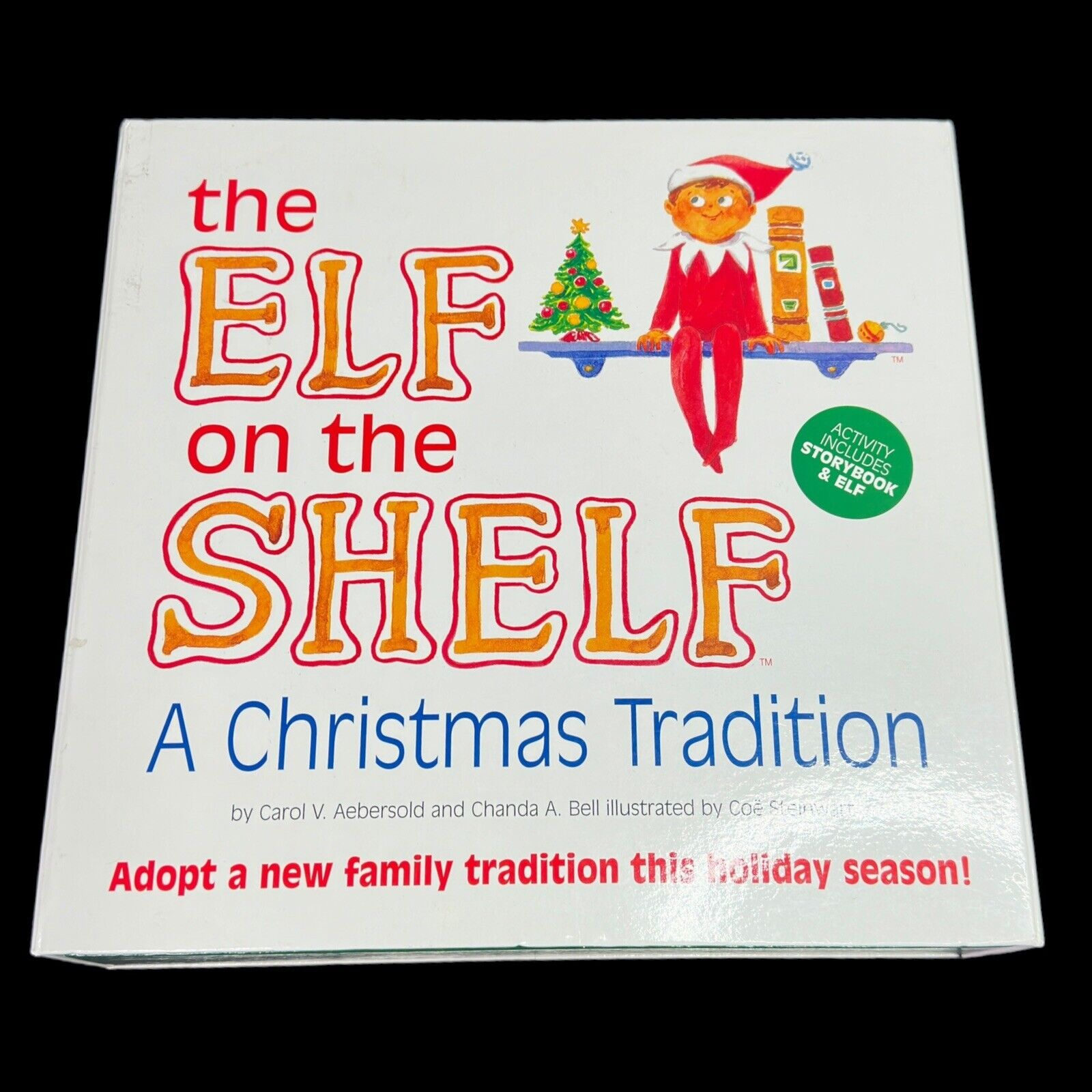 The Elf on the Shelf Christmas Tradition Box Set Includes Book and Figurine-NIB