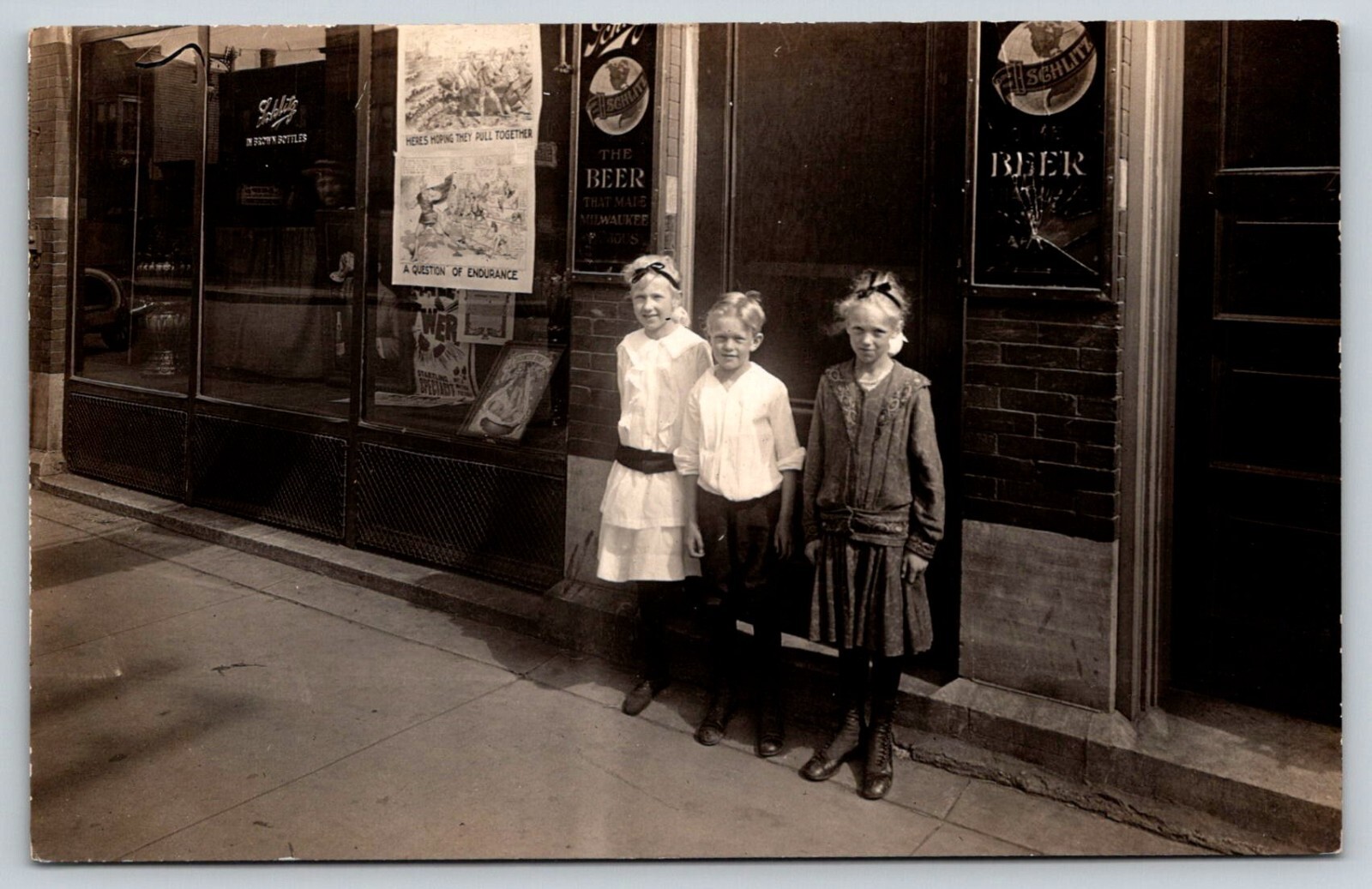RPPC Schlitz Beer WW1 Poster   July 1st  1915   Marion Appleton Postcard
