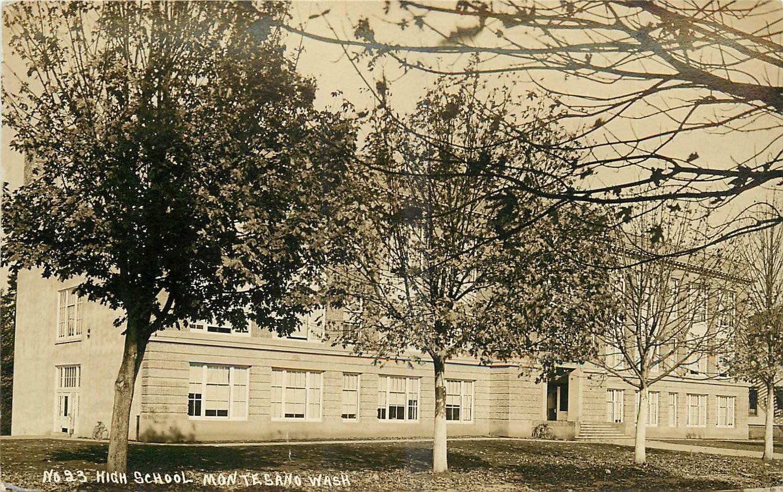 c1910 Montesano Washington High School occupation #23 RPPC Postcard 25-9431