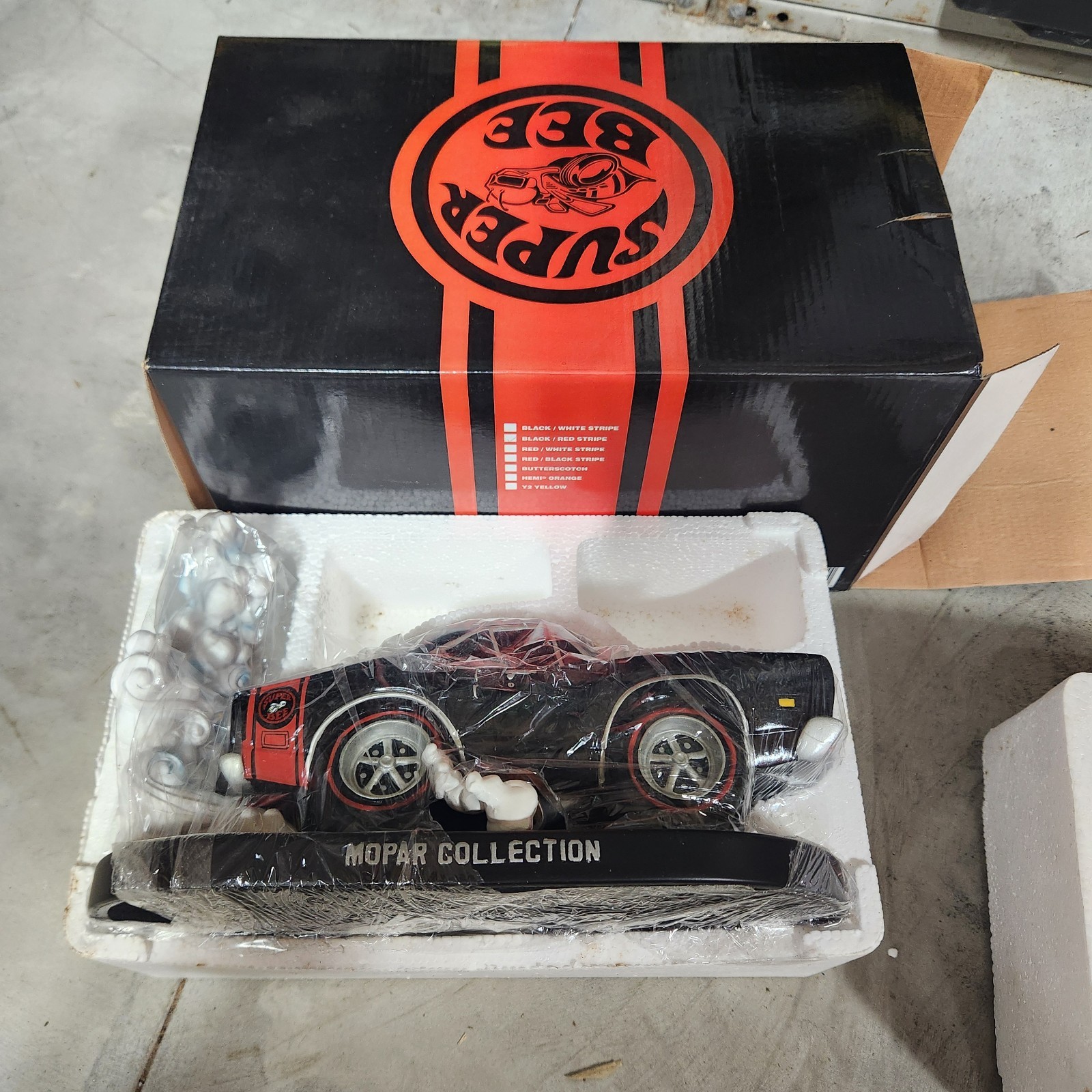 Bent Rod Garage 1969 Super Bee Black Red Stripe 1:18 Statue Sh Bent Rod Garage 1969 Super Bee Black Red Stripe 1:18 Statue Sh