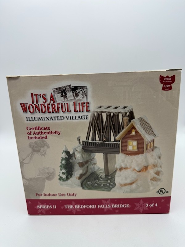 Enesco It's a A Wonderful Life Village The Falls Bridge Series II New Enesco It's a A Wonderful Life Village The Falls Bridge Series II New