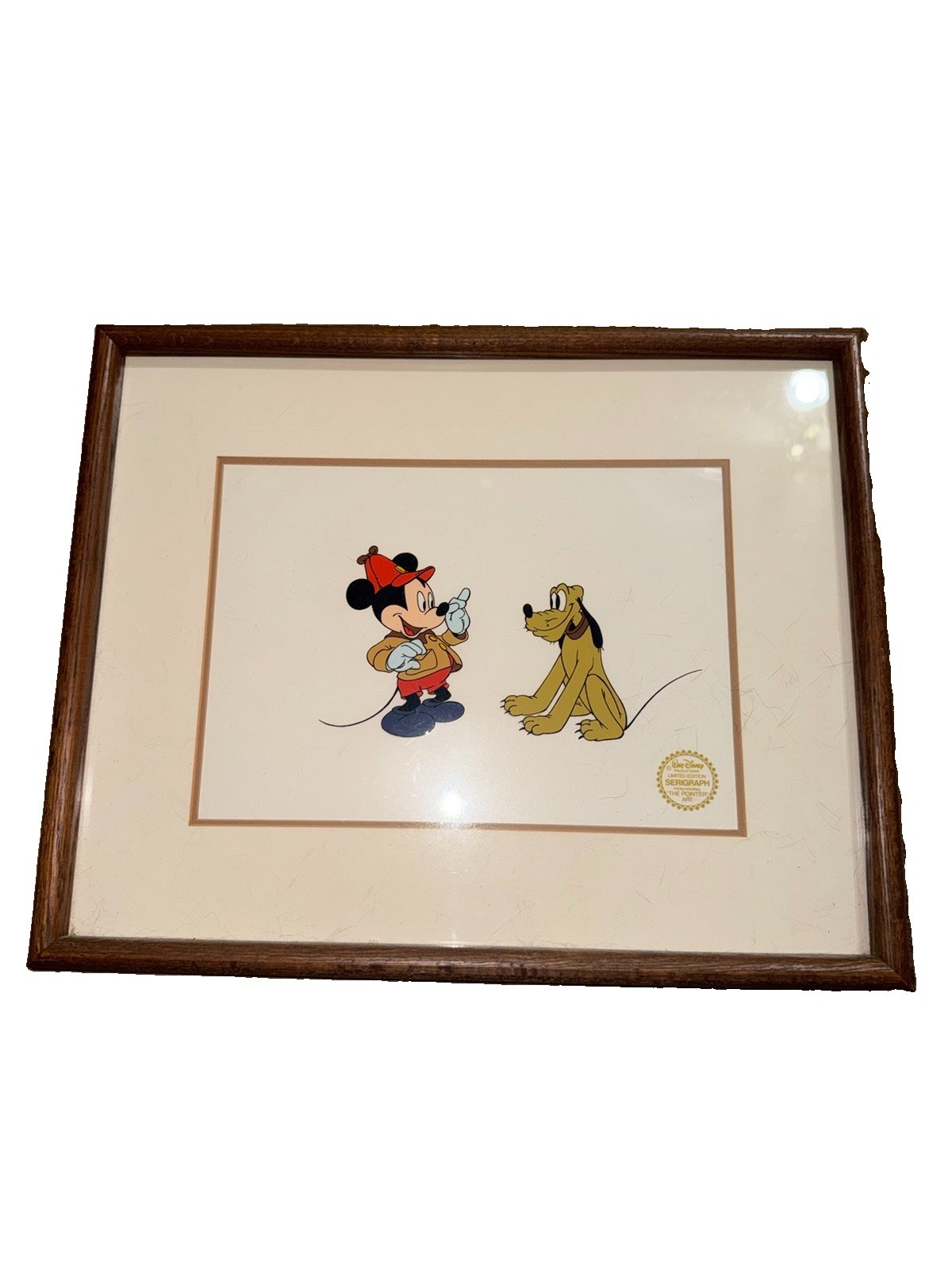 Framed Limited Edition Walt Disney Sericel "The Pointer Art" Framed Limited Edition Walt Disney Sericel "The Pointer Art"