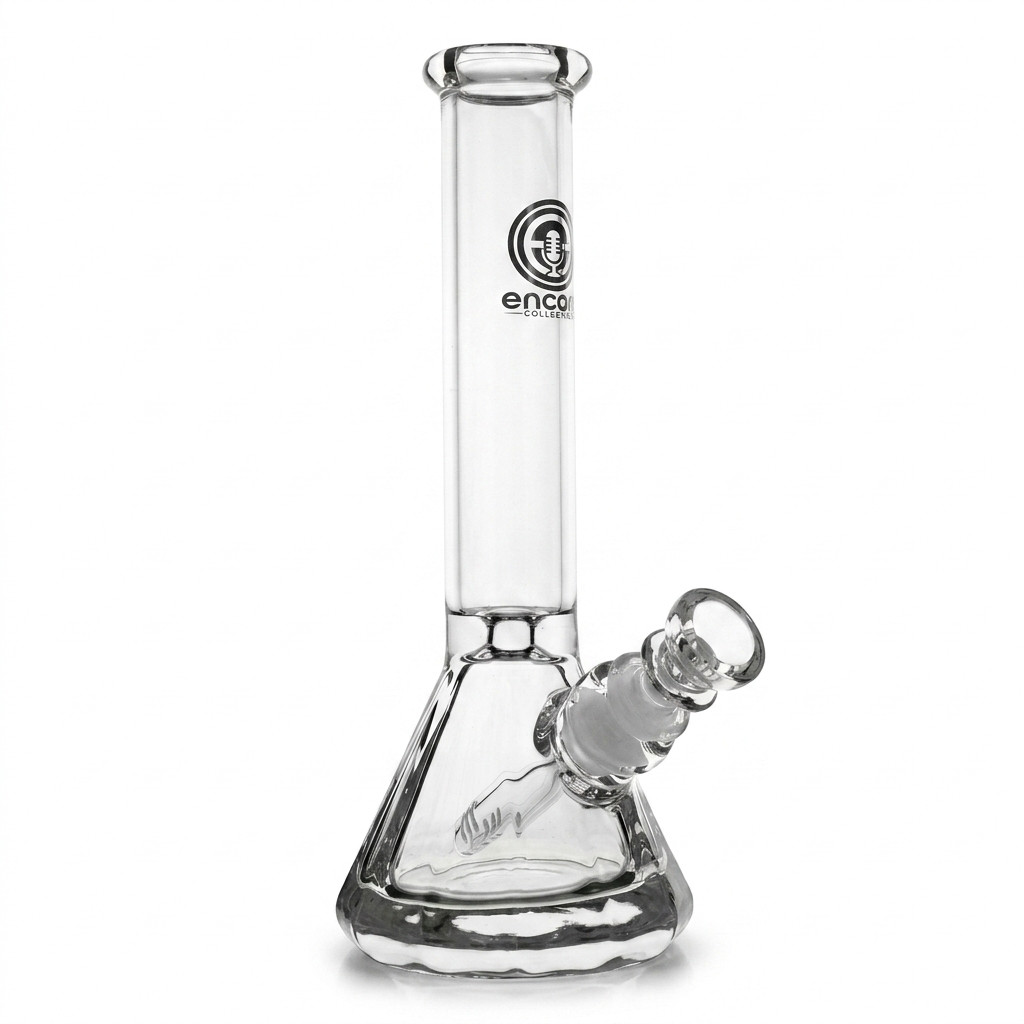 10 INCH Water Pipe Clear Glass 38mm Straight Neck Diamond Beaker Hookah USA 10 INCH Water Pipe Clear Glass 38mm Straight Neck Diamond Beaker Hookah USA