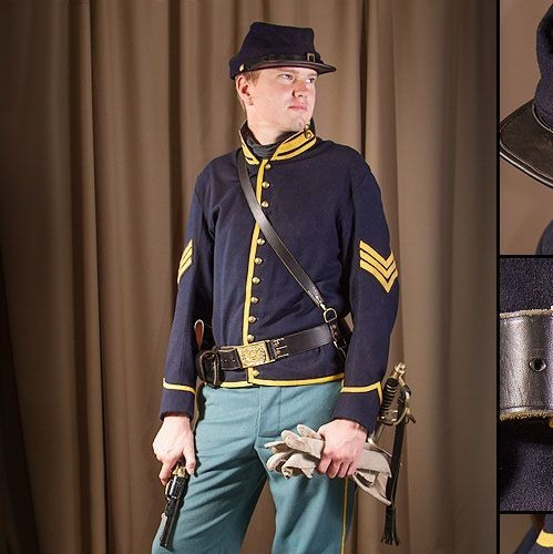 Handmade Civil War Union Army Wool Coat Reenactment Cavalry Jacket Handmade Civil War Union Army Wool Coat Reenactment Cavalry Jacket