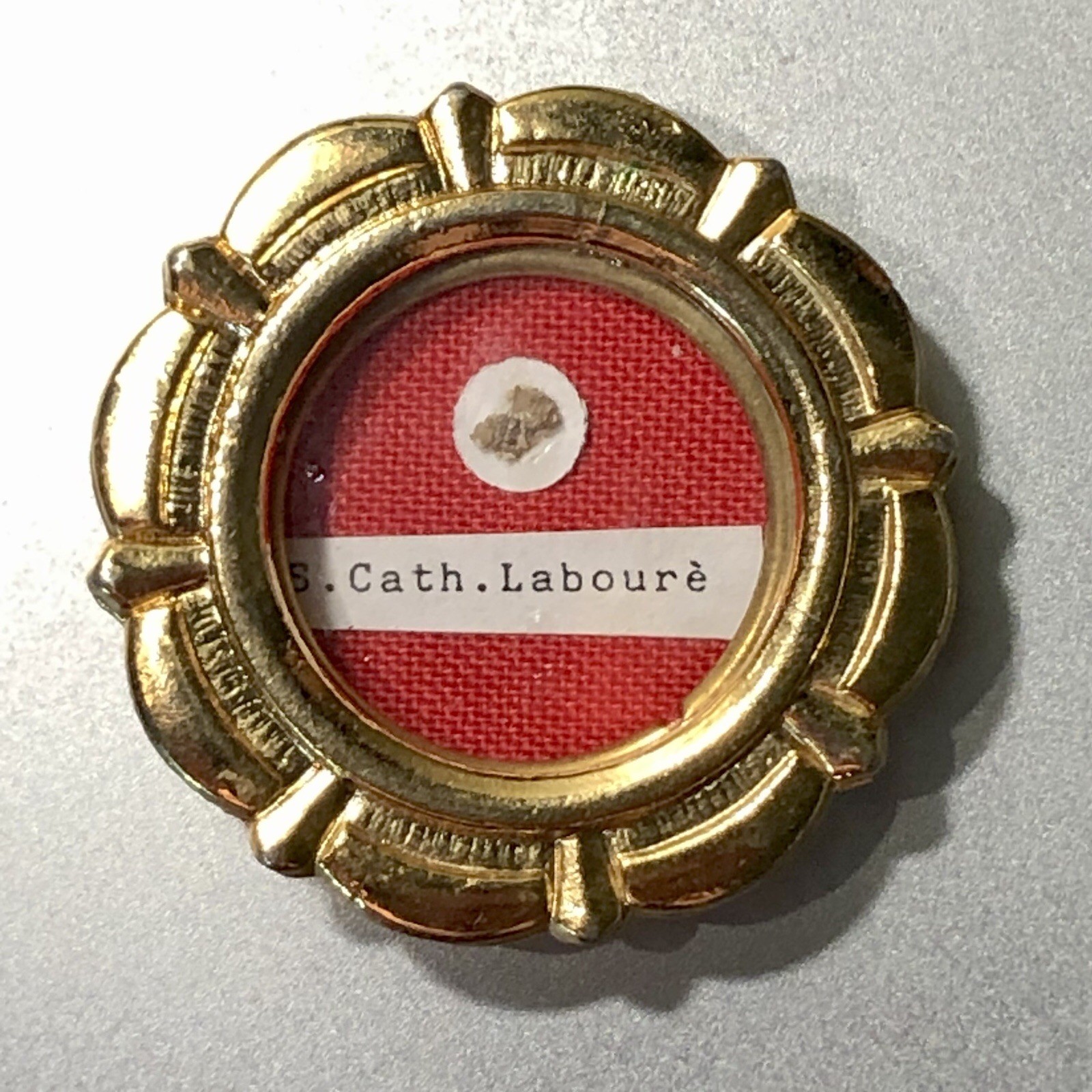 Relic Reliquary Saint Catherine Laboure  Pontificate Wax Seal & Strings Intact
