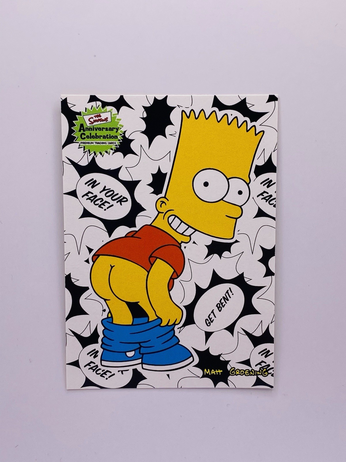 Bart Simpson Card 2000 INKWORKS SIMPSONS 10TH ANNIVERSARY #66 KISS MY...